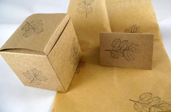 White Brown Kraft Wrapping Paper Gift Box Card Letter Crafts