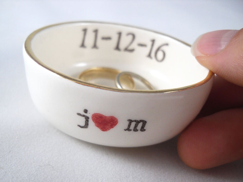 Custom Bridal Shower Gift Personalized Ring Dish Jewelry - Etsy