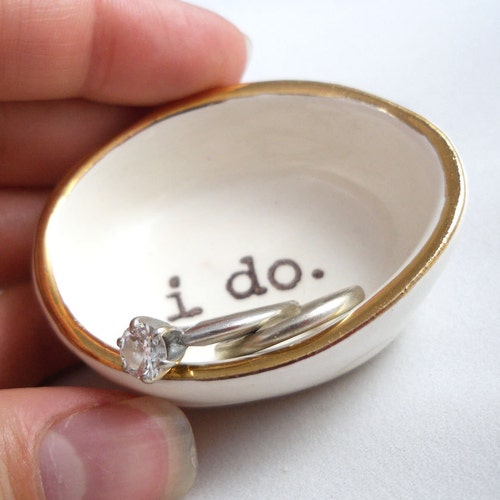 Handmade I Do RING HOLDER Wedding Ring Holder Engagement Ring Etsy Canada