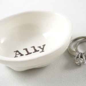 Mother's Day gift ring dish for mom, bridesmaid gift, bridesmaid reveal, maid of honor reveal, custom bridesmaid gift, wedding party gift