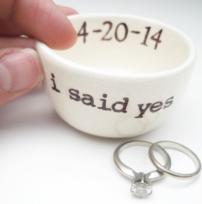 CUSTOM ENGAGEMENT GIFT Idea Wedding Ring Pillow Table Etsy