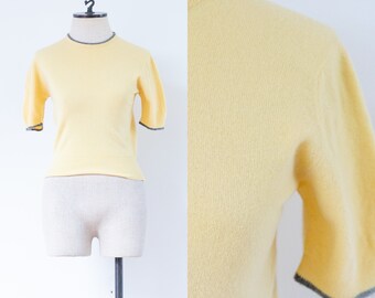 Pale yellow cashmere sweater Clearance