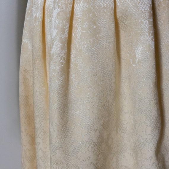 vintage 1980s ivory jacquard skirt | 80s Cloak of… - image 8