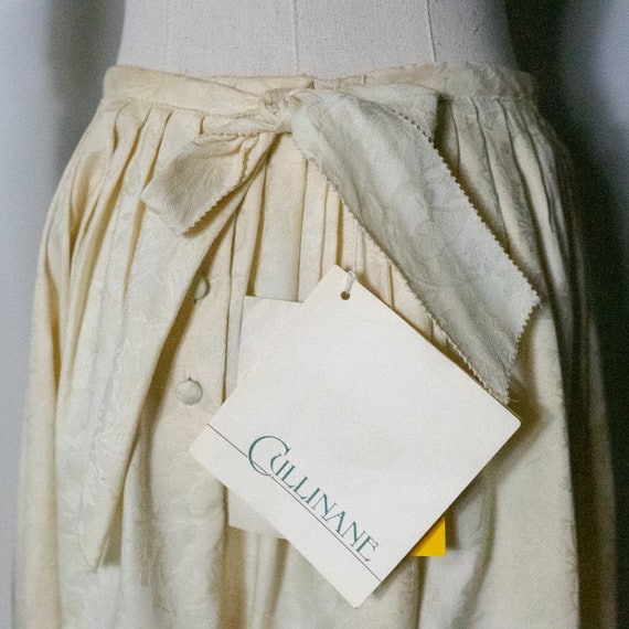 vintage 1980s deadstock ivory Cullinane skirt | 8… - image 6