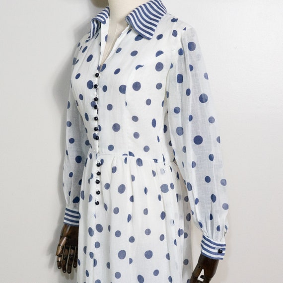 Women's Vintage Striped Shirt Dress