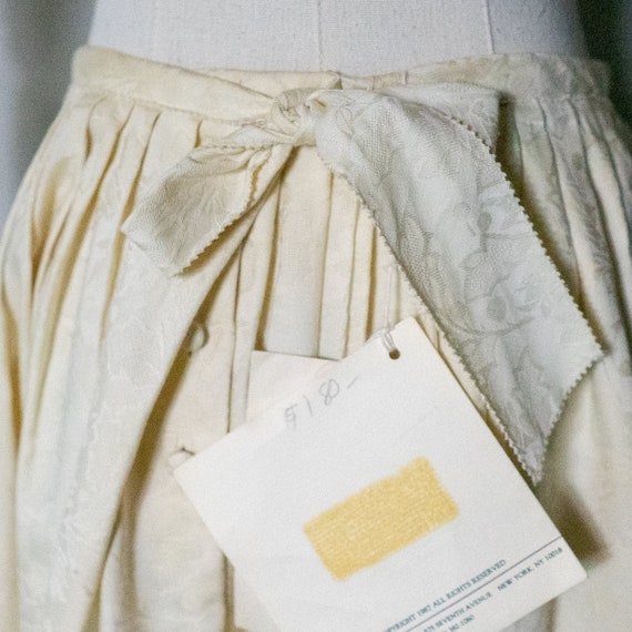 vintage 1980s deadstock ivory Cullinane skirt | 8… - image 7