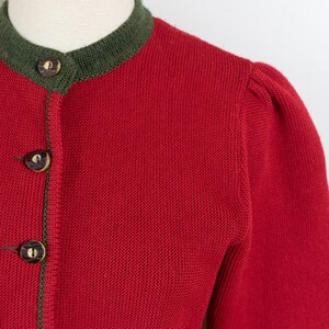 Cardigan Per Bambini In Poliacrilico - Isar-Trachten Moser Trachten, Colore Rosso - Modello Tradizionale