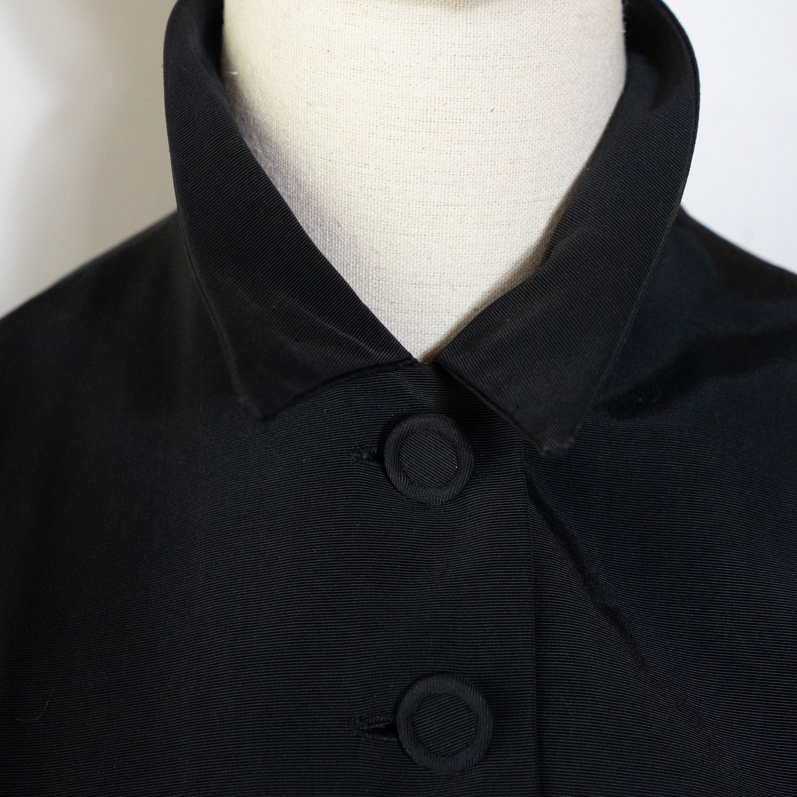 1940s 1950s New Look Black Fitted Taffeta Peplum Blazer - Etsy