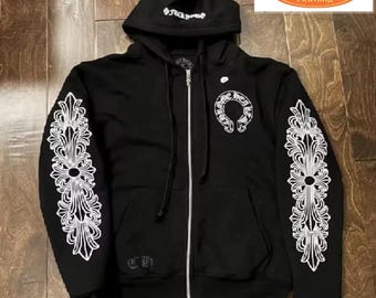 Uniseks hoodie met rits – zachte fleece sweater, aangepaste borduuroptie, comfortabele hoodie