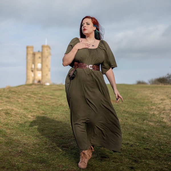 Chemise Woman shirt dress Renaissance peasant underdress - Steampunk larp Pirate Fantasy Medieval Renaissance Costume Cosplay