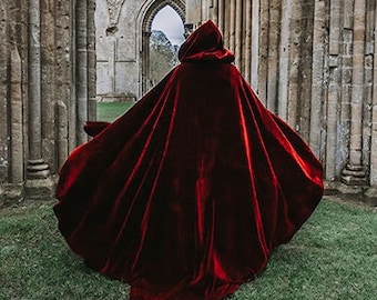 Long velvet cape cheap