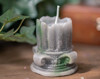 Column Candle - Greek gruins -  abandoned palace candle - Caryatids Party Favors