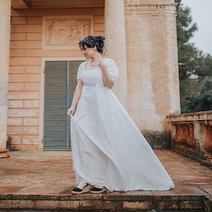 Regency Dress Bridgerton Wedding dress Royalcore Costume Empire , Medieval, Pre- Raphaelite, cottagecore renaissance dress