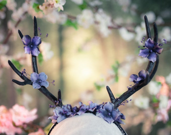 Antler Headband Satyr Horns Horn Headband Burning Man Etsy