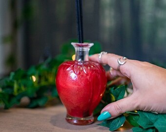 Reed Diffuser - Mikado aroma - Acid Strawberry - Glass fairytale decoration