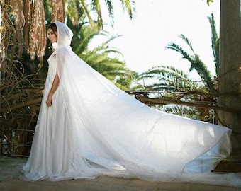 wedding dress hood