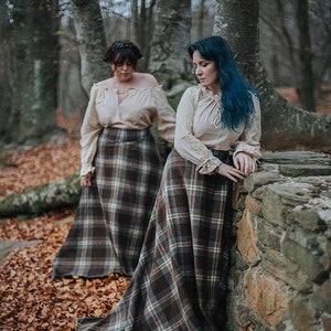 Grey tartan skirt online
