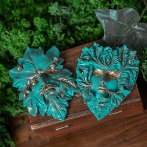 Grön tvål handgjord med sandelträsdoft Glycerintvål vegansk Greenman och Driad presentförpackning