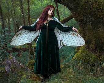 Fairy Wings Cicada natural white costume cape  costume Festival Clothing Gelfling Dark Crystal cottagecore clothing