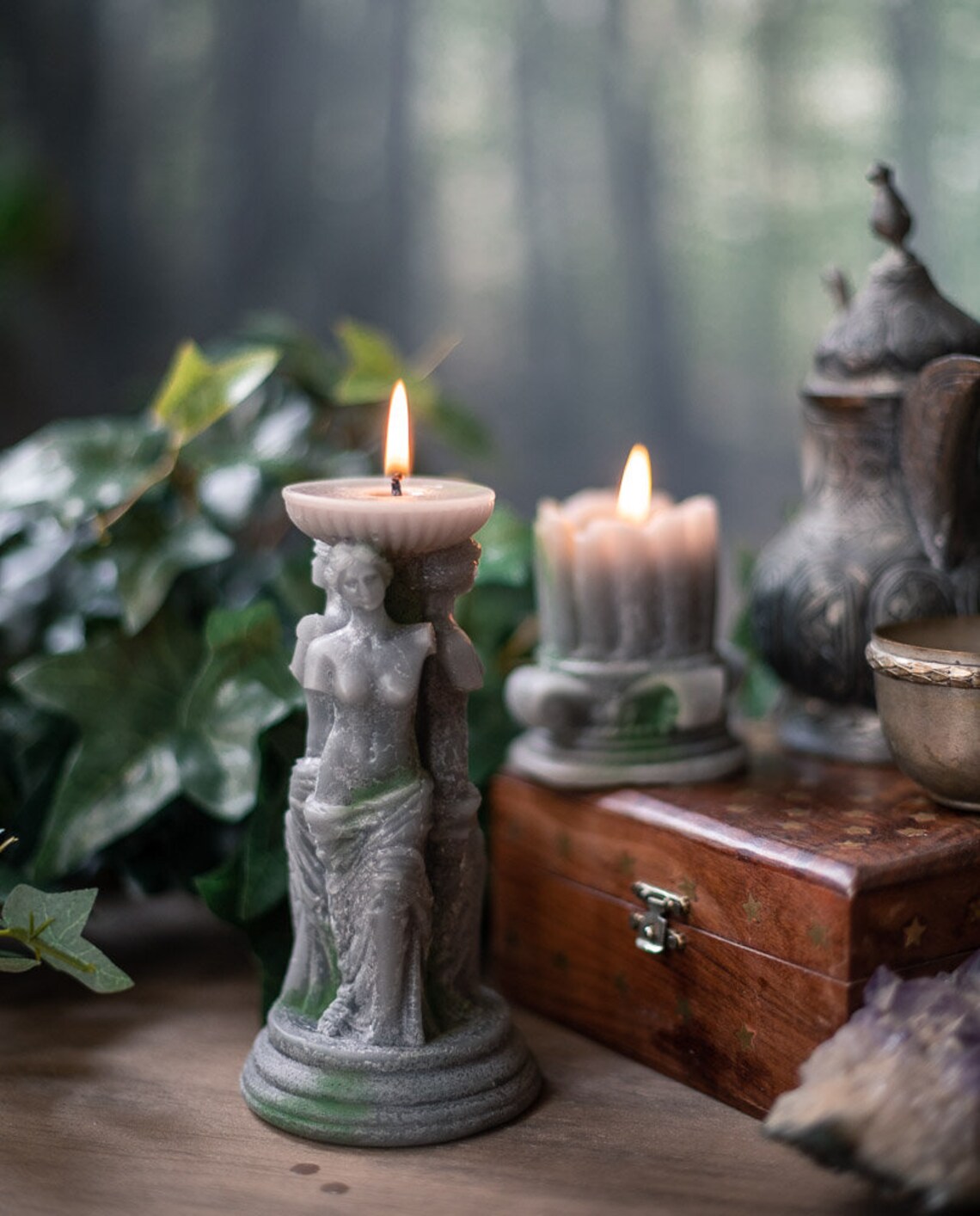 Venus Candle Greek goddess Triple goddess candle Etsy