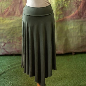 Elven skirt, skater skirt, stretch hippie clothing image 2