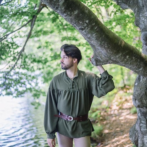 Damen Gothic Top Mit Trompetenärmeln – Perfekt Für Halloween, Steampunk & Cosplay
