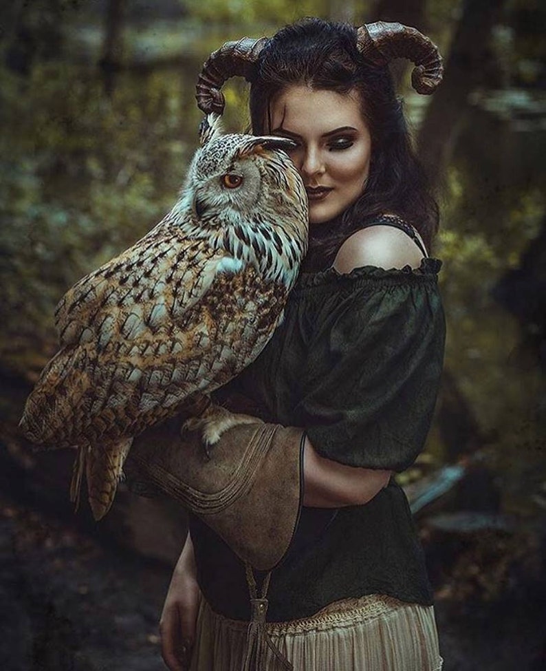 Faun Horns Cosplay Costume Ram Fairy Headpiece Etsy