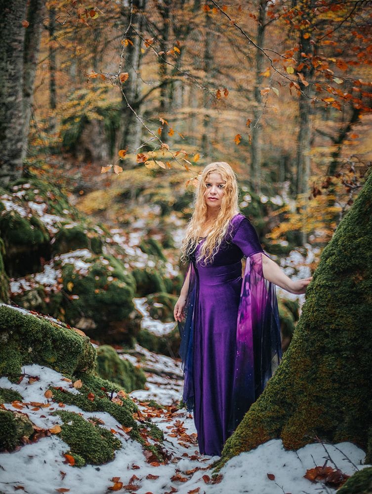 purple elven dress Purple Fairy Dress