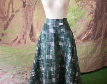 Gonna lunga vintage scozzese con spacco - Velvet Vintage Gonna lunga vintage scozzese con spacco - Velvet Vintage