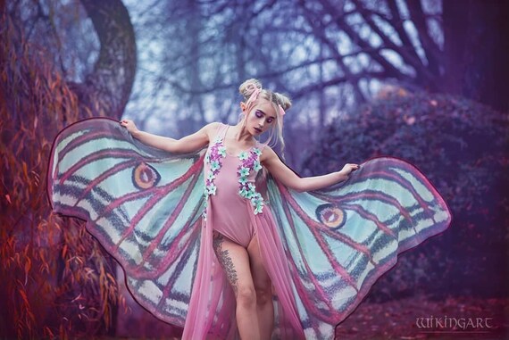 Luna Motte Cape Tanz Flugel Kostum Erwachsene Spanische Luna Etsy