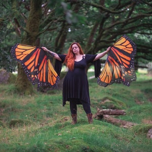 Ali di farfalla monarca, accessorio di scena, costume da fata