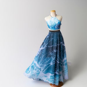 Anchor of Breaking Waves Skirt Set