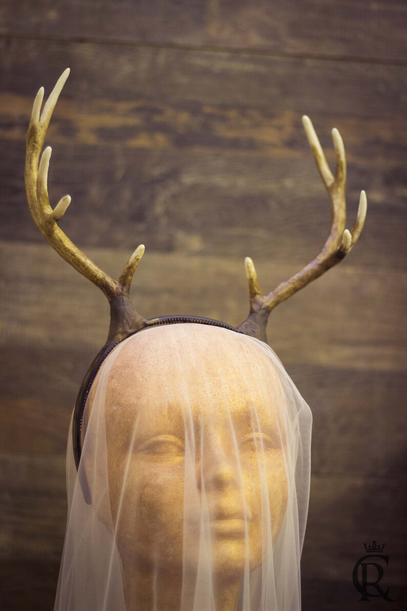 Deer antlers headband Satyr horns Horn Headband Burning man Etsy
