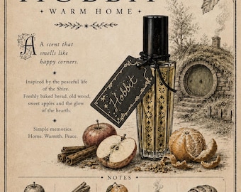 Hobbit Textile Fragrance | Warm Gourmand Artisan Scent, Inspired by Home, Apple Pies & Cozy Autumn Evenings