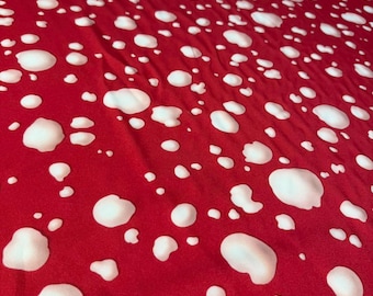 Mushrooms fabric - Amanita Muscaria red mushroom -
