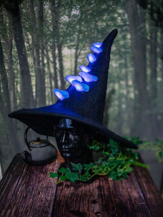 Cappello strega con funghi incandescenti con luci a led | Etsy Italia