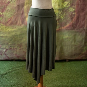 Elven skirt, skater skirt, stretch hippie clothing image 5