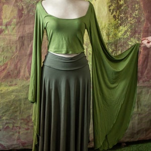 Elven skirt, skater skirt, stretch hippie clothing image 4