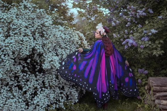 purple butterfly wings costume