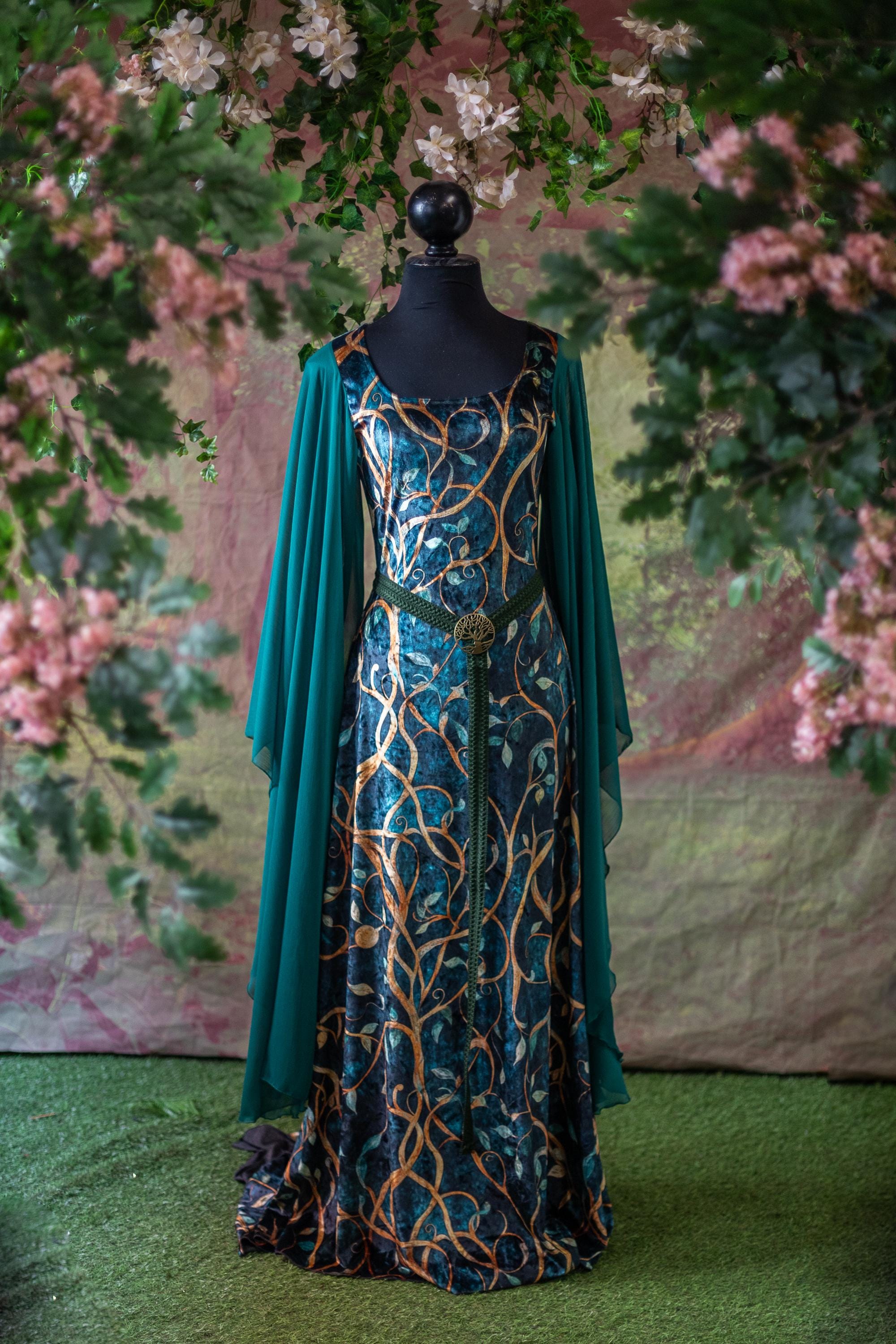 green velvet elf dress Printed Stretch Cotton Buttoned Mini Dress main image 0