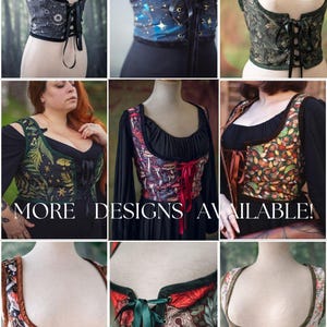 Squirrel Bodice, Ren Faire Style Corset, Cottagecore Vest image 2