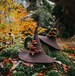 Witch hat with mushrooms amanita muscaria forest wizard hat felted hat wool Halloween costume witch costume larp hat cosplay dark academia 