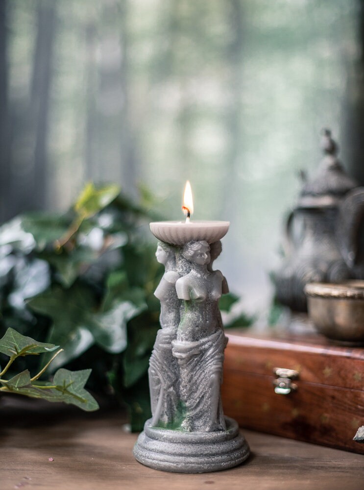 Venus Candle Greek goddess Triple goddess candle Etsy