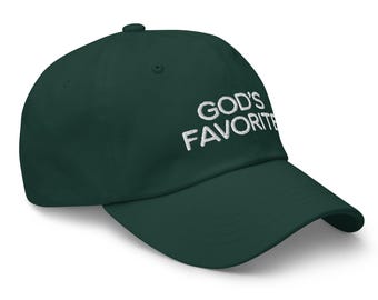God's Favorite Fun Embroidered Unisex Dad Hat