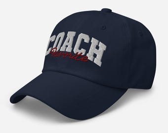 Favorite Coach Baseball Cap | Unisex 3D Puff Embroidered Dad Hat
