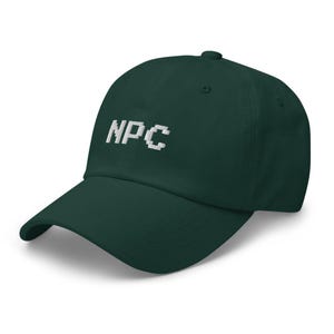 NPC - Pixel Font Unisex Embroidered Baseball Cap