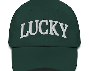 Lucky - Unisex 3D Embroidered Dad Hat - Green St. Patrick's Day Baseball Cap
