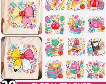 コケットティーチャーPNGバンドル、20 PNG新学期、学用品PNG、教師鉛筆PNG、学校初日PNGバンドル、教師PNG