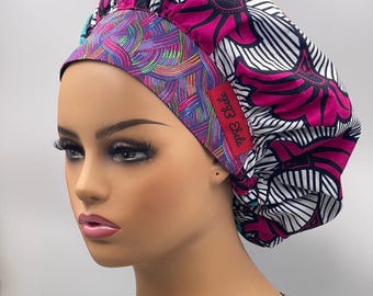 Gorros quirúrgicos Ankara. Estilo bouffant. Coloridos, vibrantes, te revitalizan.