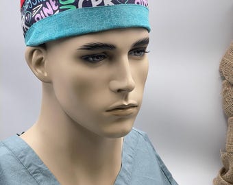 Gorro quirúrgico de algodón para traumatología, con cintas para atar, ajuste cómodo